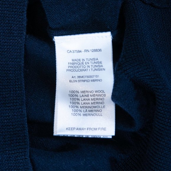 J.Lindeberg Elon Striped Merino Wool Sweater - Picture 5 of 5